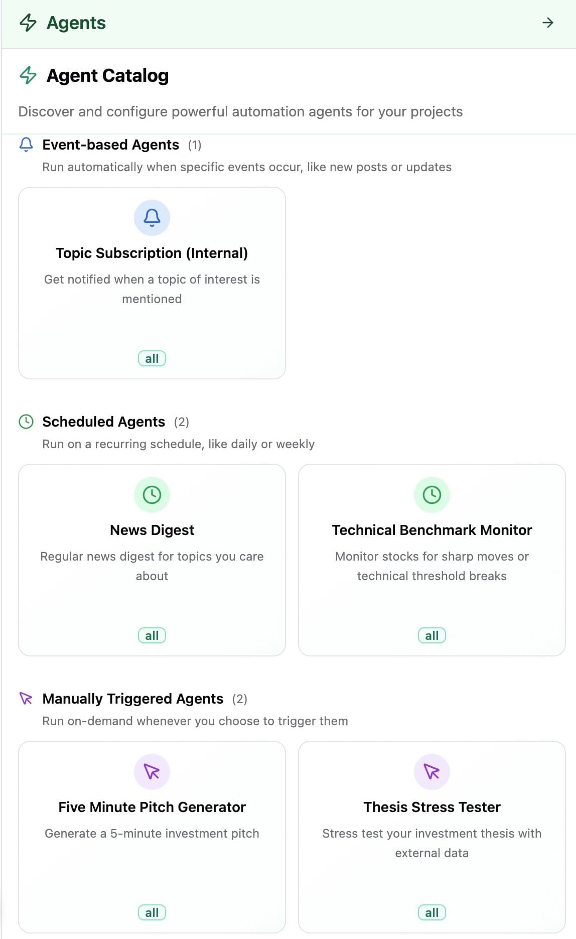 Basis workflow agents
